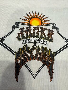 Large Jacks surfboards white short sleeve